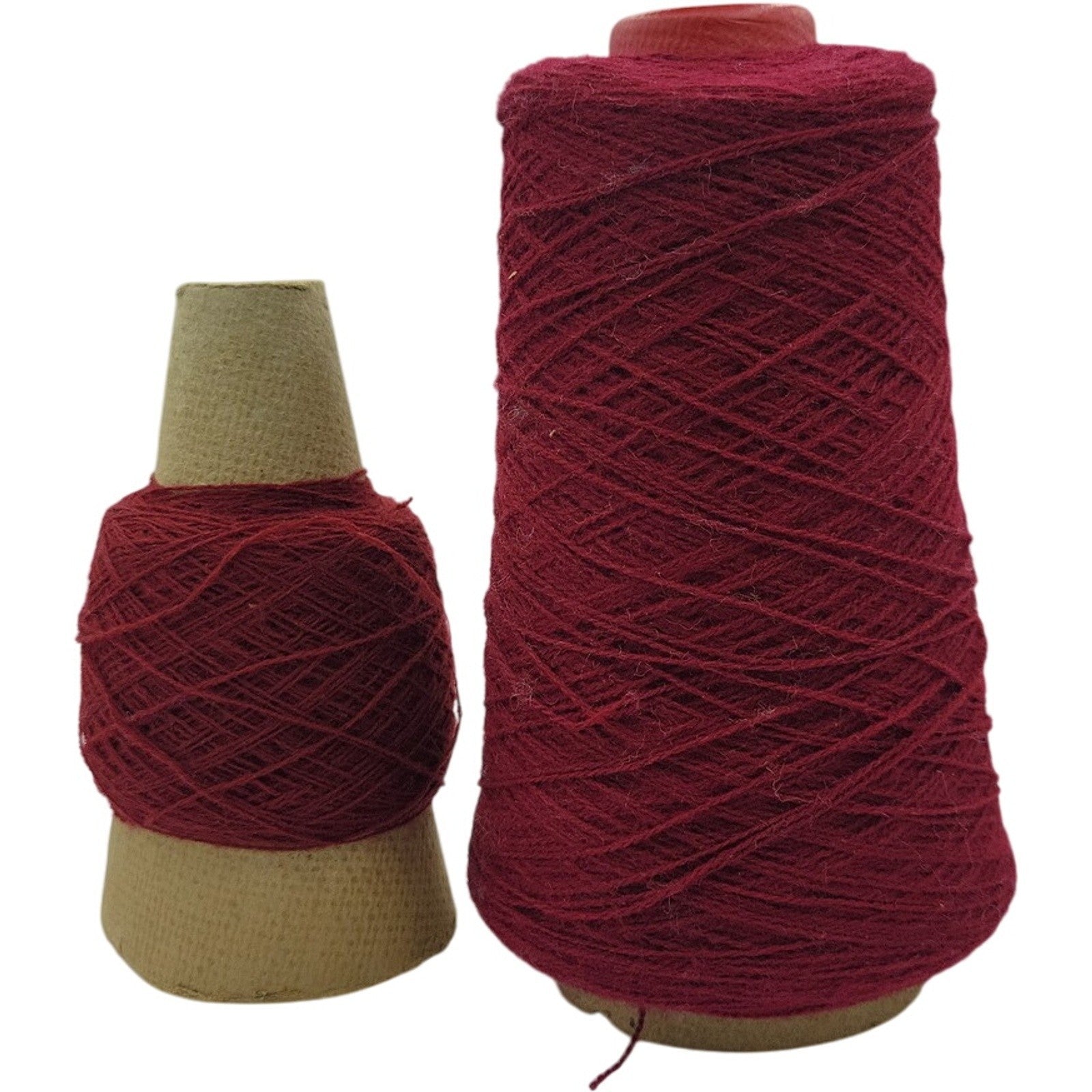Vintage Spinnerin 2/24 Burgundy Acrylic weaving Cone Yarn 24580 Lot of 2