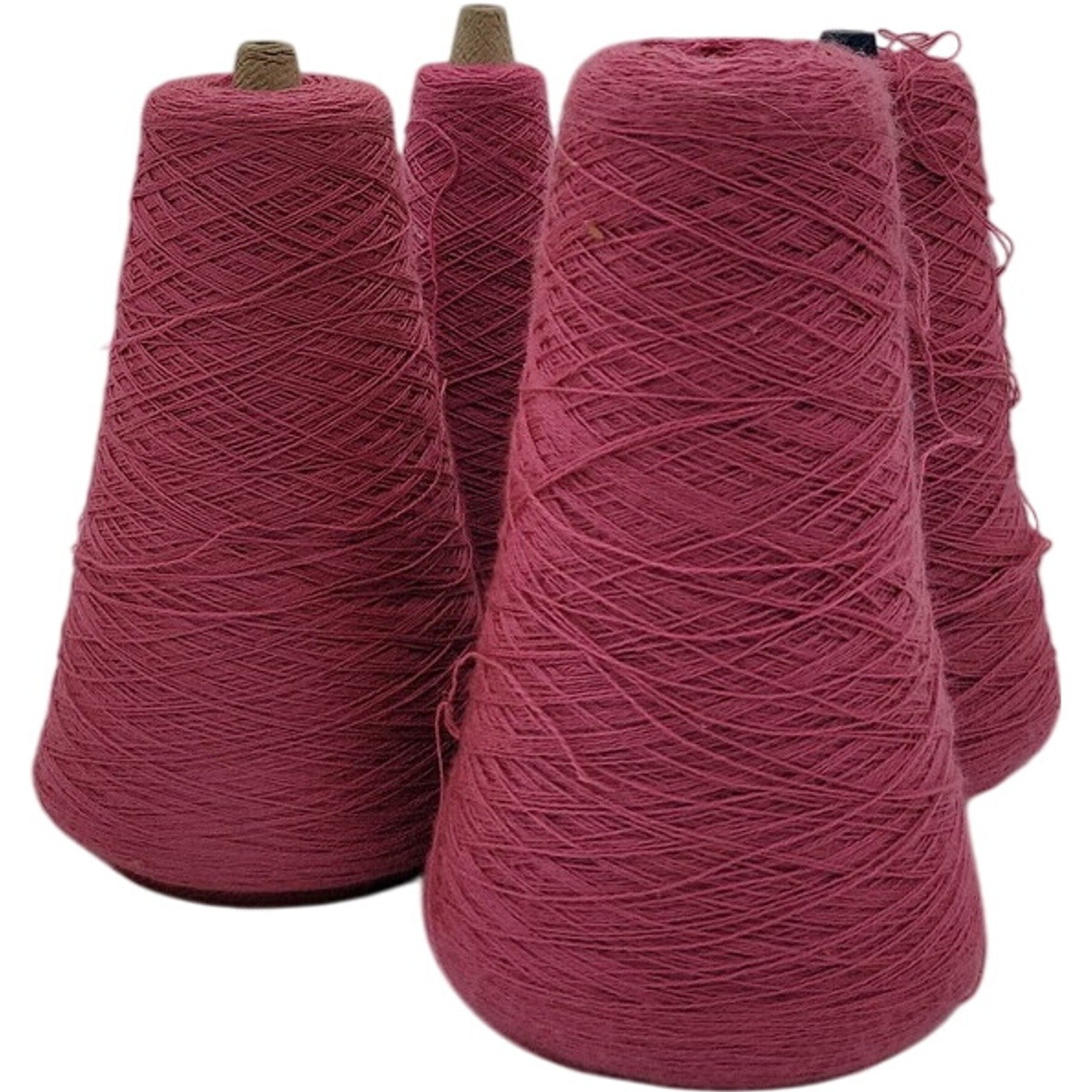 Vintage Pisgah Yarn 2/24 Rose Pink Weaving Knitting Cone Yarn 7040 Lot of 4
