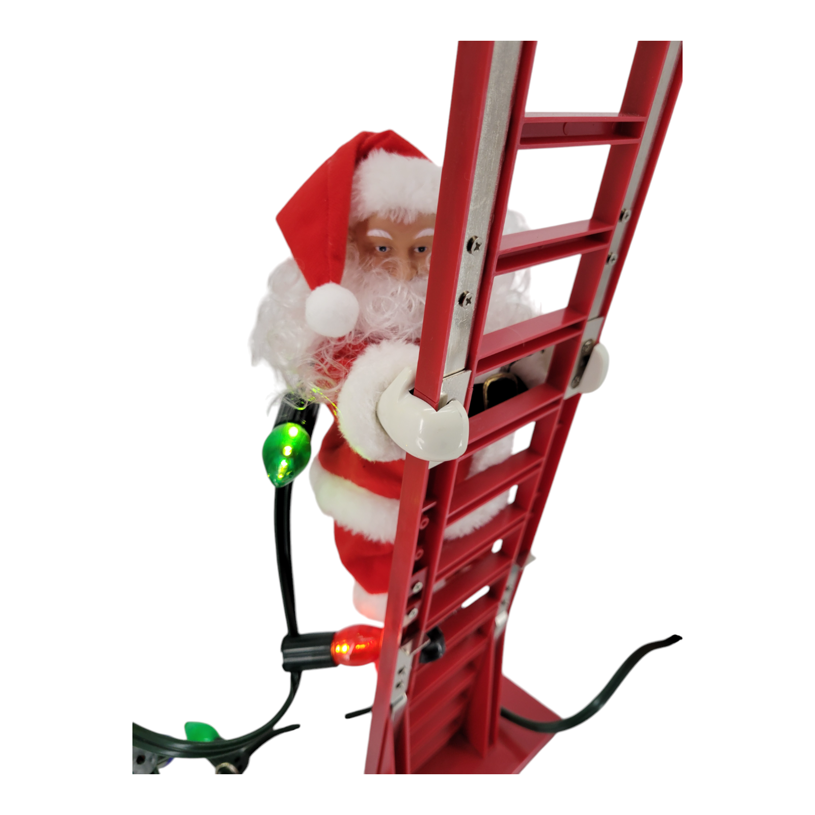 Mr Christmas Super Climbing Santa Ladder Decoration 15 Songs LED Lighted Display