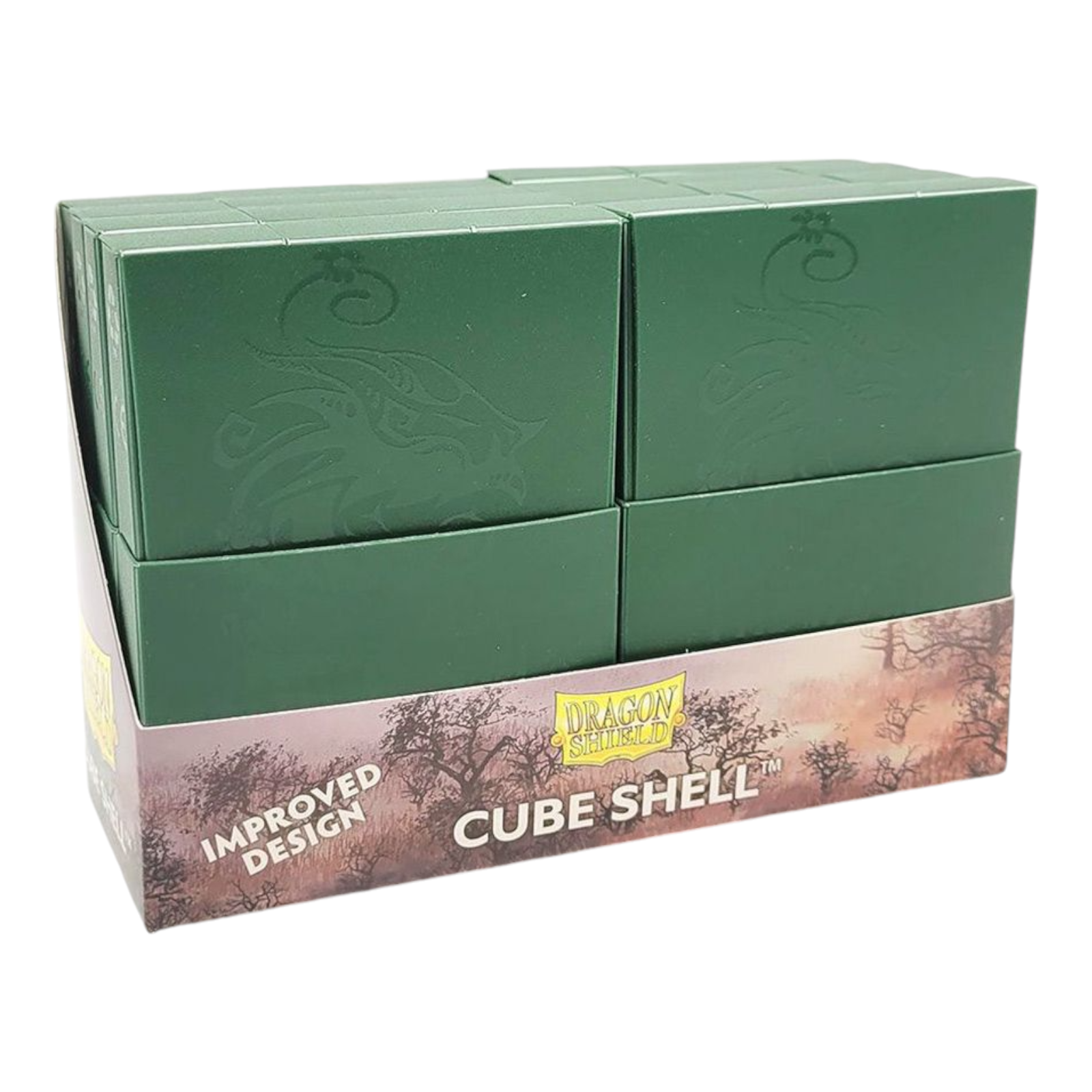 Dragon Shield Deck Box Cube Shell Forest Green Compact and Sturdy Card Holder