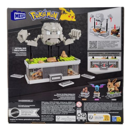 Mega Pokemon Mini Motion Geodude Building Toy Set HWR79 355 Pieces Kids Gift