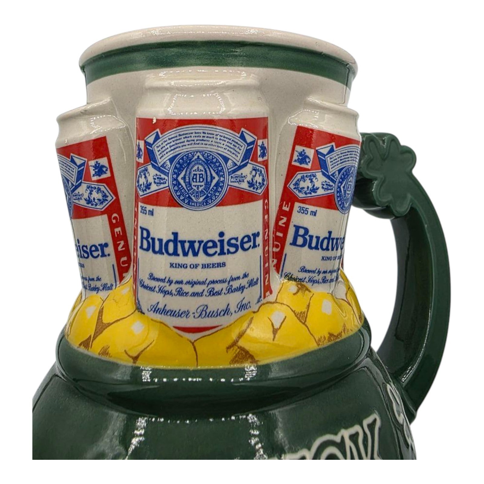 1993 Budweiser St. Patrick’s Day Stein Luck O’ the Irish Ceramic Beer Mug