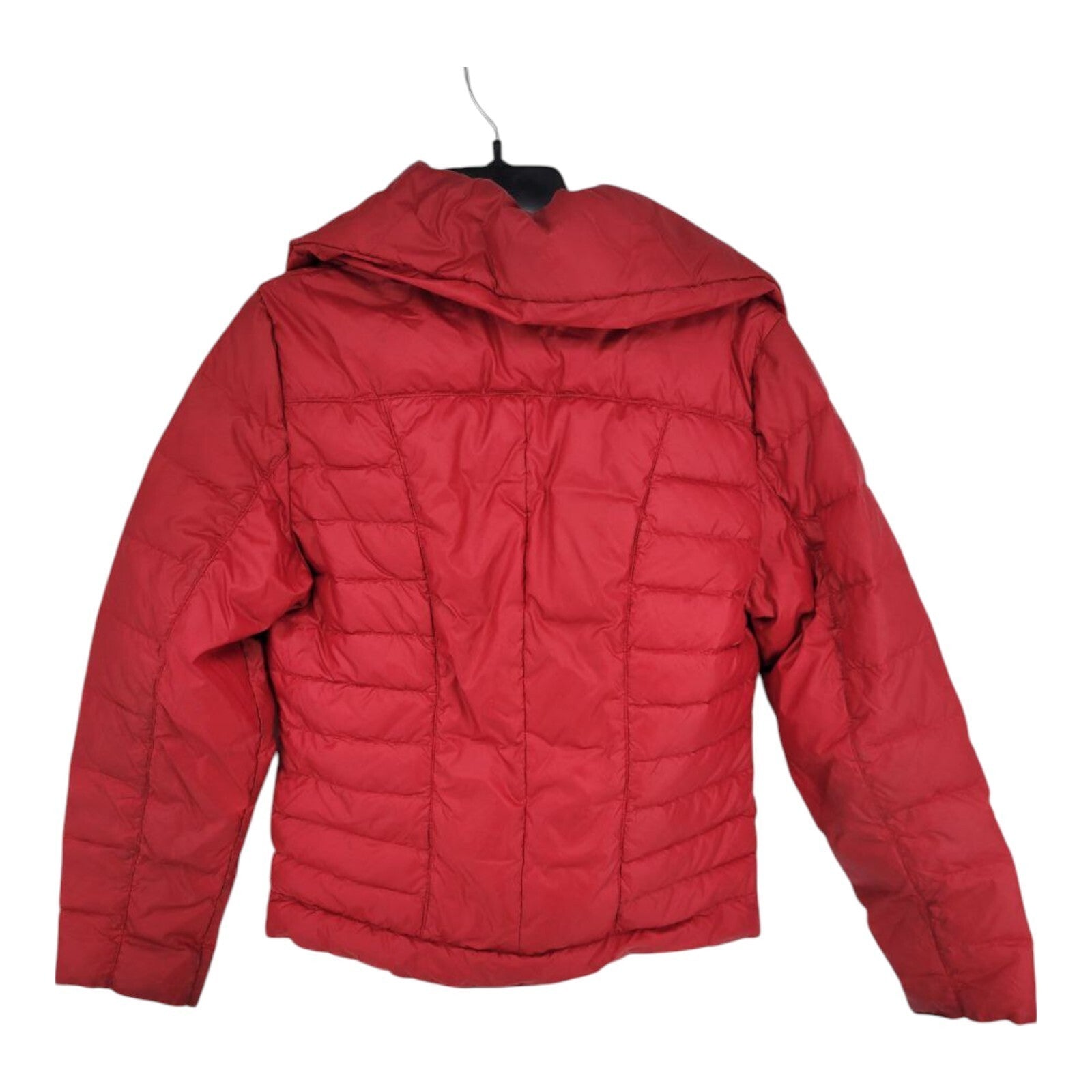 GIII Duck Down Puffer Jacket Womens Red Full Zip Collared Outdoor Size Medium