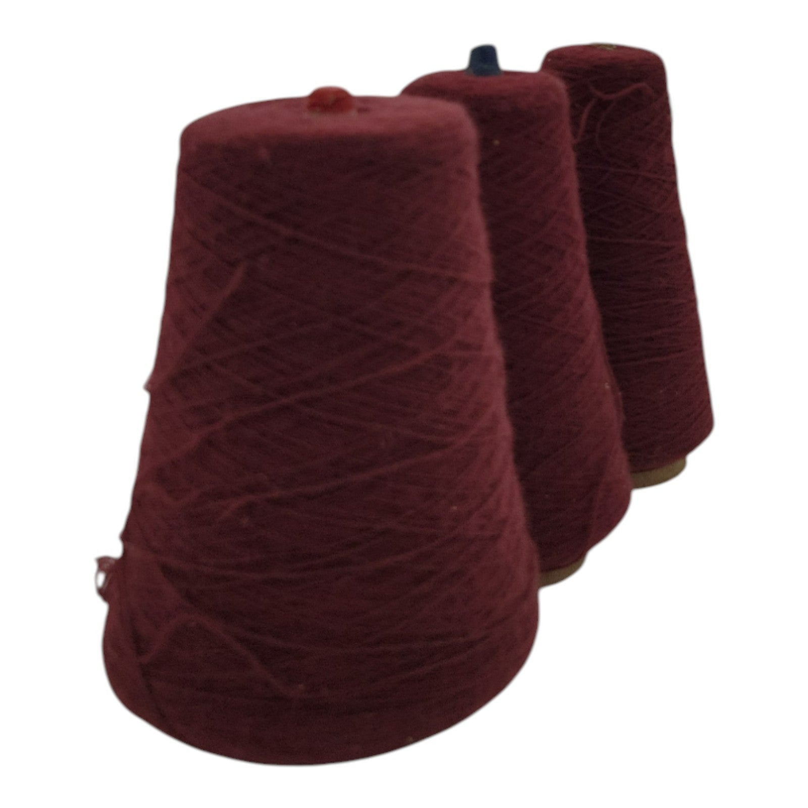 Vintage Phoenix Dye Works Acrylic Yarn Cone 307421 Brandy 2/24 Lot of 3