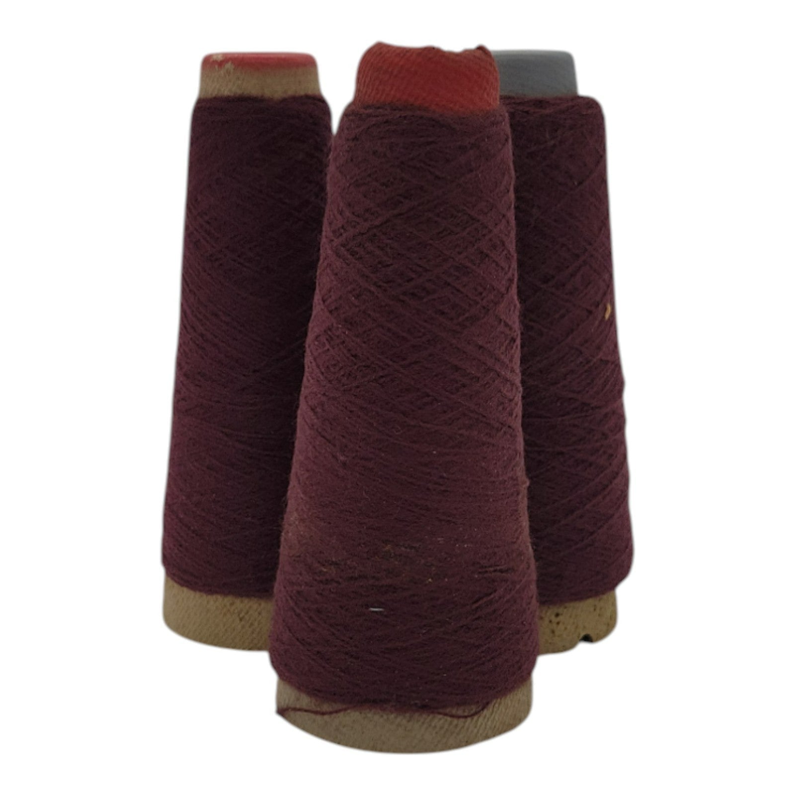 Vintage 1980s Spinnerin 2/24 Raisen Cone Yarn Lot of 3