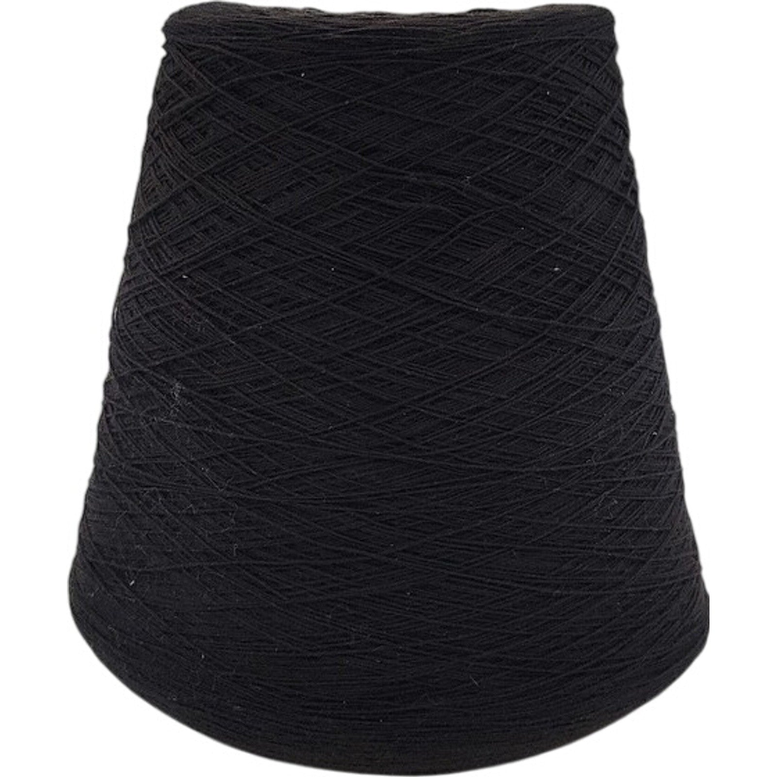 Vintage Spectrum Dyed Yarns Black Cotton Cone 16/2 Karded Cot Weaving Yarn