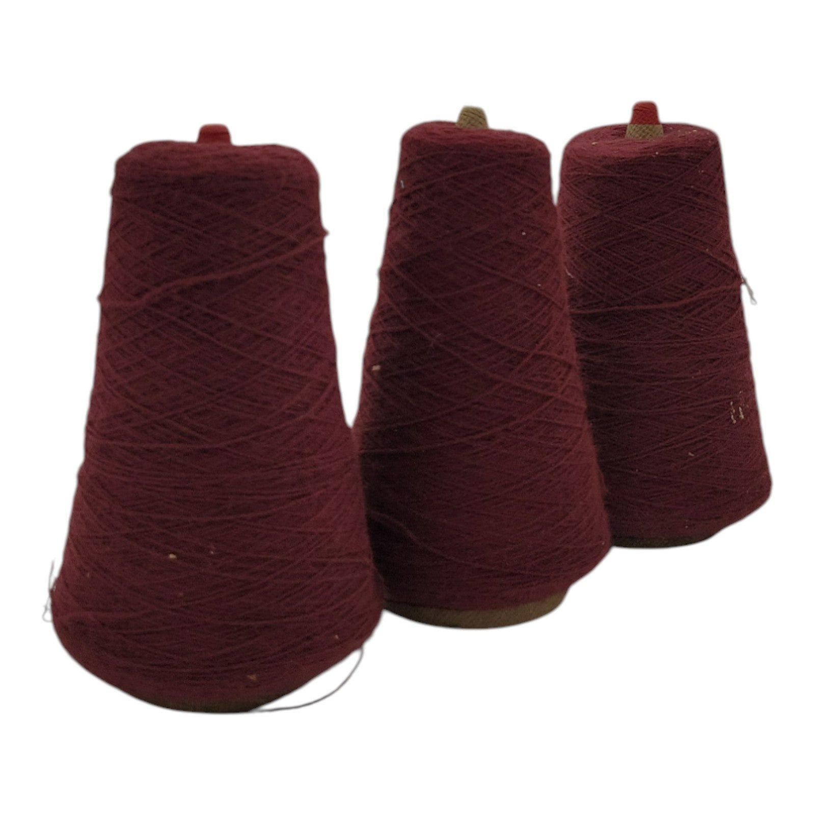 Vintage Phoenix Dye Works Acrylic Com Wealth Yarn Cone Brandy 2/24 Lot of 3