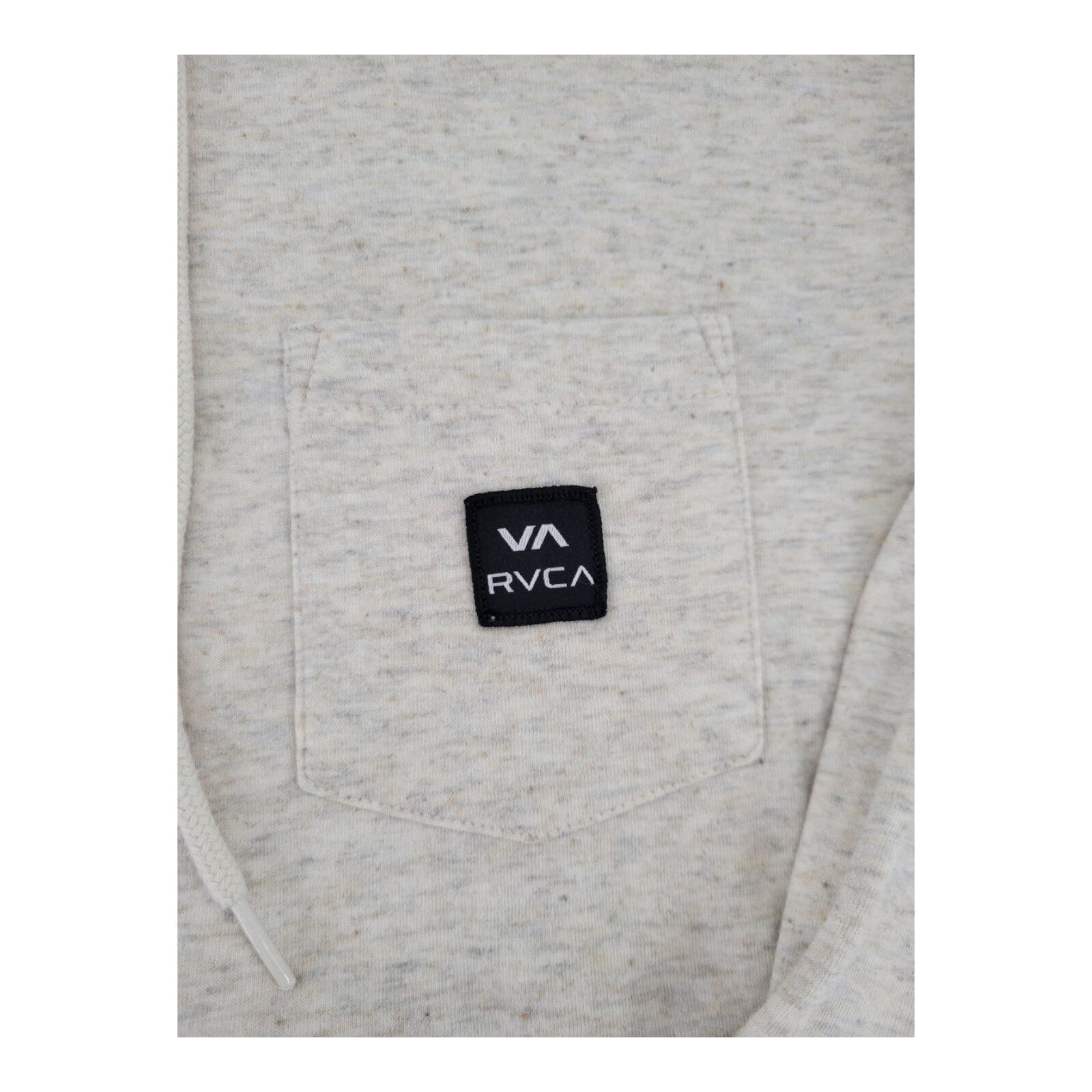 RVCA Beige Pullover Hoodie Mens Lightweight Long Sleeve Pocket Size M