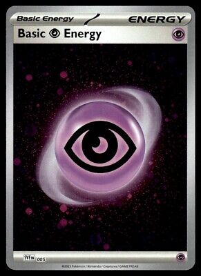 Pokemon 2023 Scarlet & Violet 151 Basic Psychic Energy Cosmos Holo Near Mint