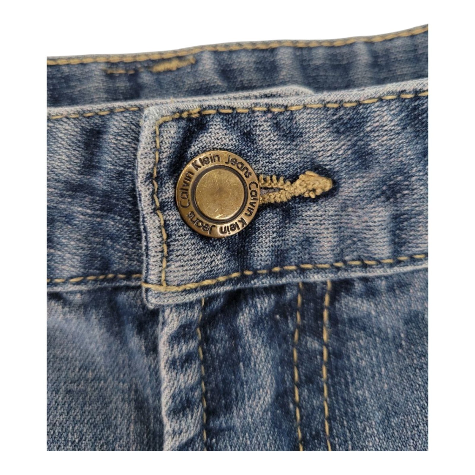 Calvin Klein Womens Blue Denim Bermuda Shorts Size 20