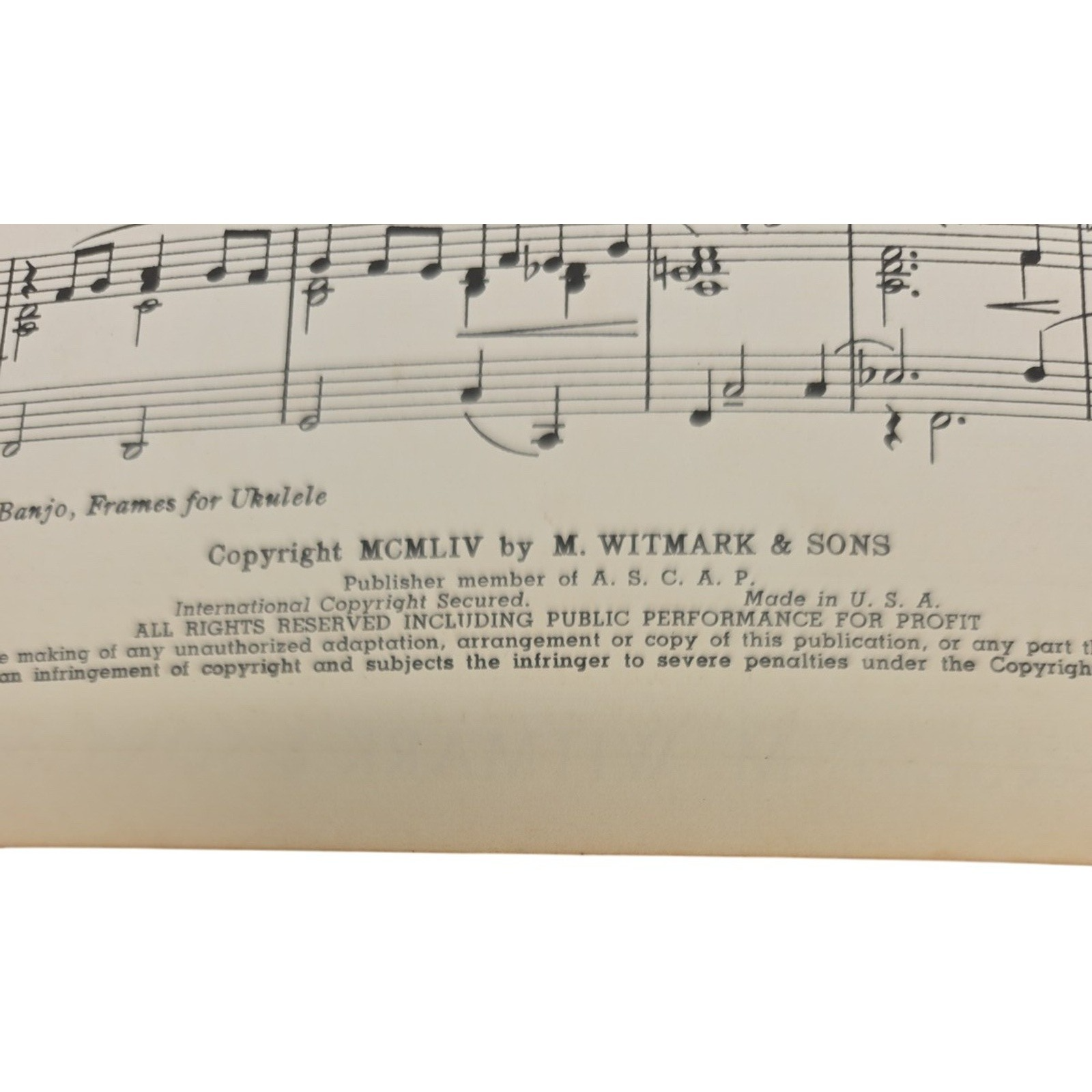 I Speak to the Stars 1954 Vintage Sheet Music From Lucky Me Featuring Doris Day