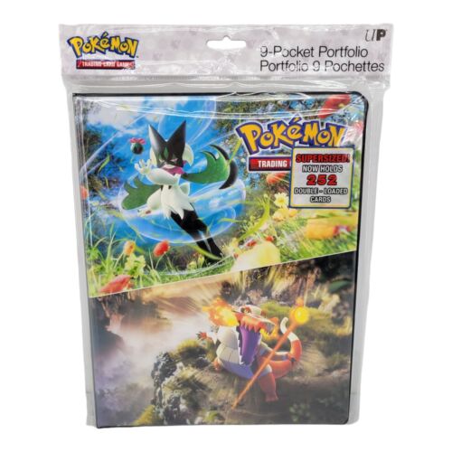 Ultra Pro Pokemon Scarlet and Violet 9 Pocket Portfolio 252 Card Binder Album A4