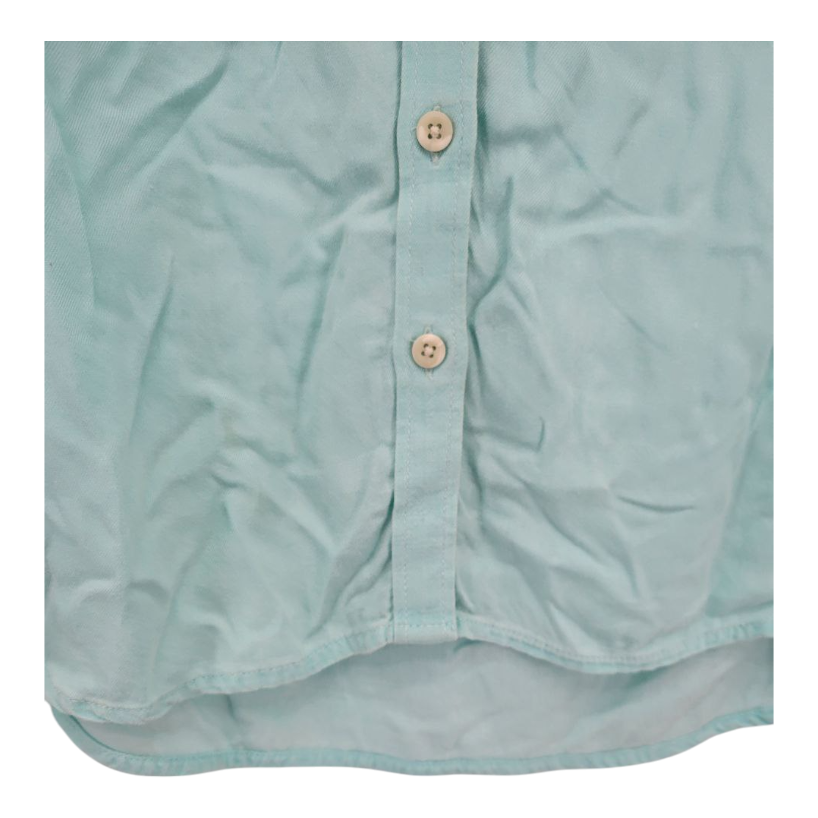 Mossimo Supply Co Womens Long Sleeve Button Down Shirt Teal Small S/P