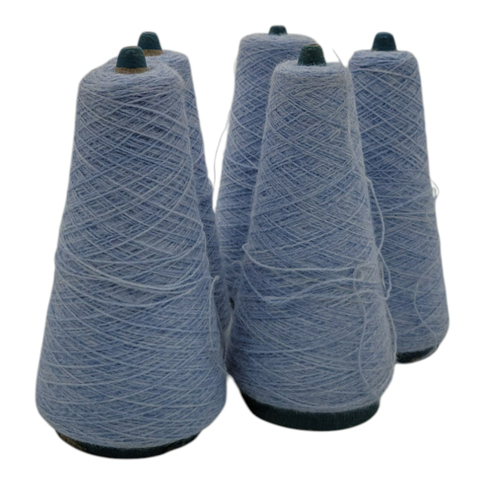 Vintage Unbranded Azure 2/24 Acrylic 30847 Yarn Lot of 5