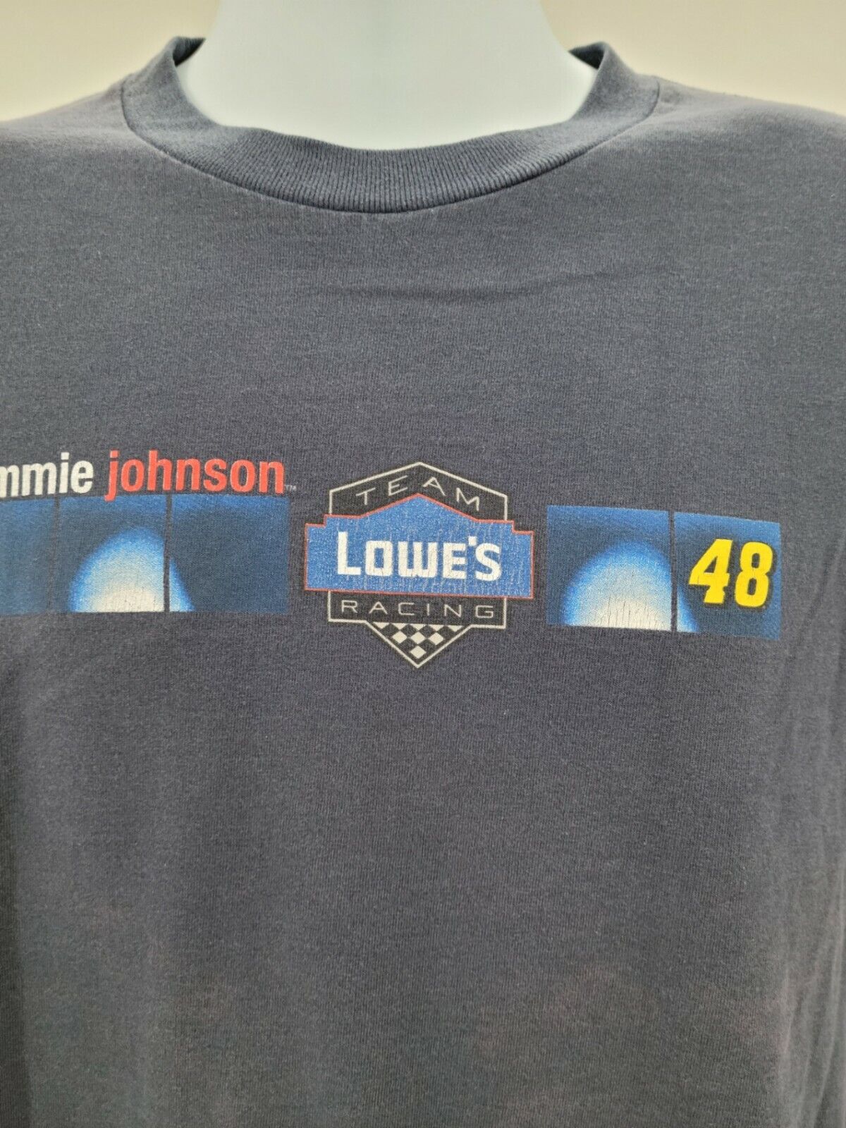 Winners Circle Unisex Kids Blue Jimmie Johnson 48 Lowes Racing T Shirt Size L/G
