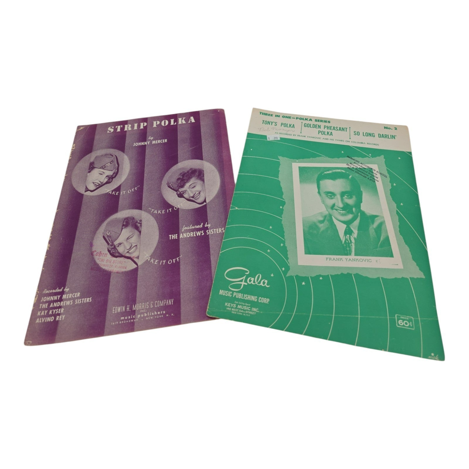 Strip Polka Johnny Mercer and Three In One Polka Series Sheet Music