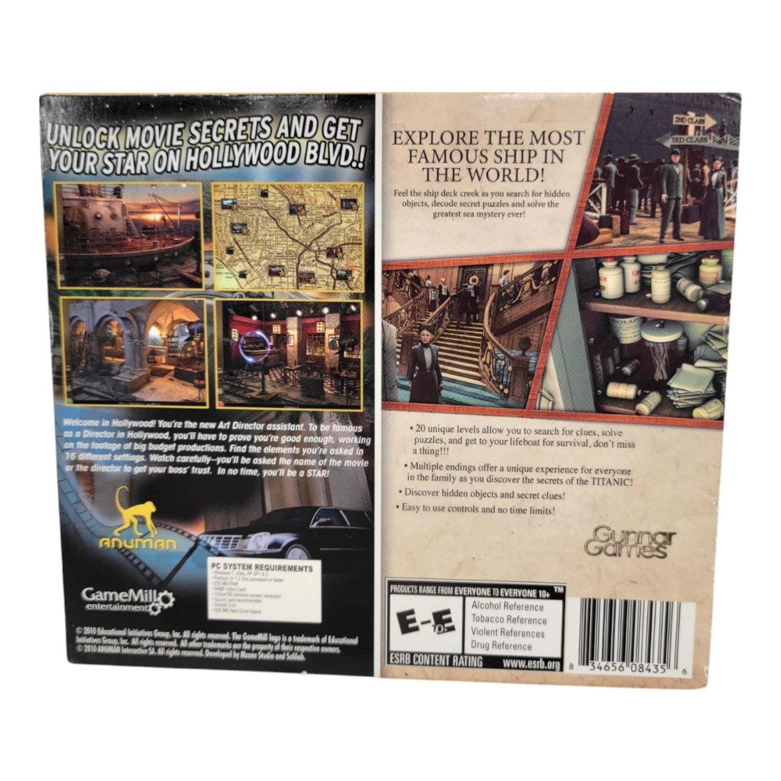 Titanic Hidden Mysteries + Lost Secrets Hollywood Mysteries PC Game 2010