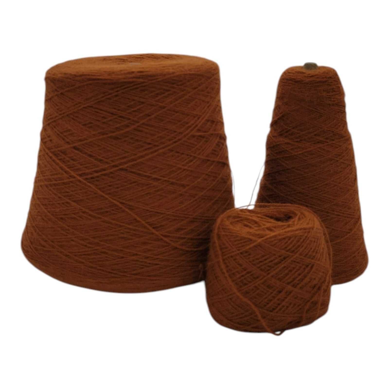 Vintage Milliken Yarns 2/20 Bright Orange Orlon Acrylic Lot of 3