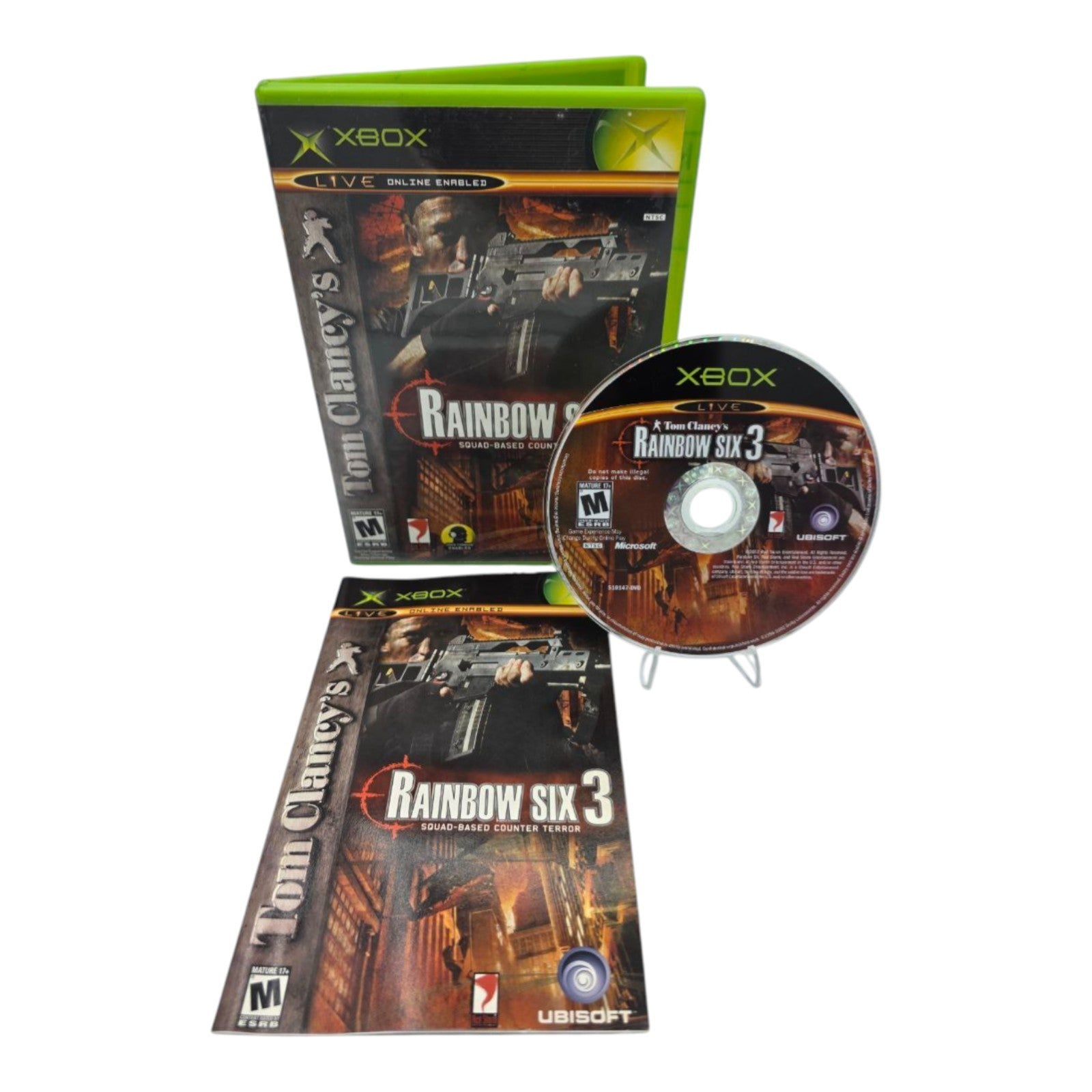 Xbox Tom Clancys Rainbow Six 3 2003 Complete Tested Manual Included