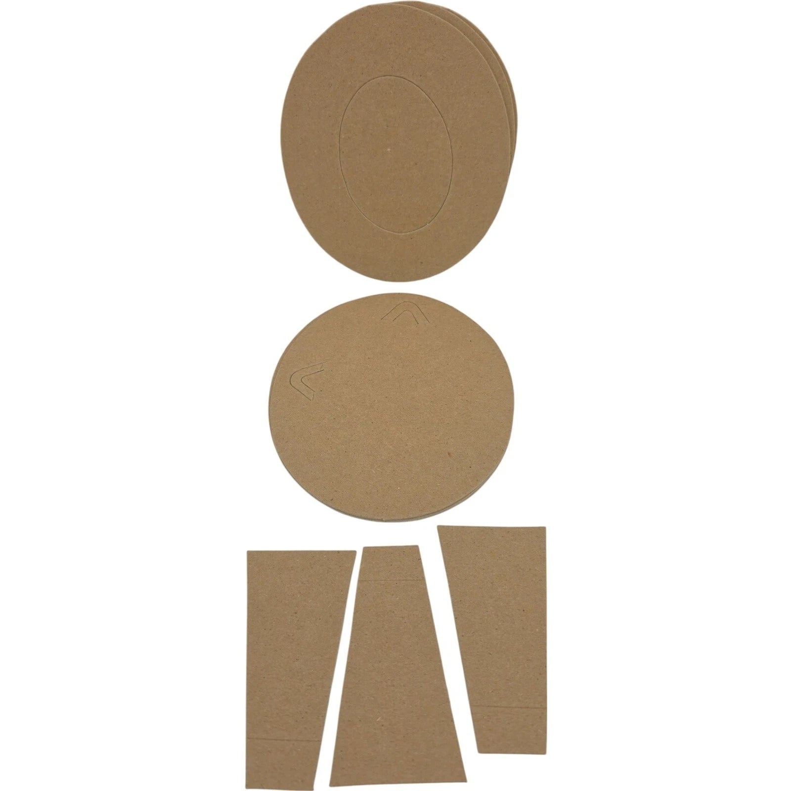Assorted Cardboard Oval and Heart Mat Boards with Back Boards and Easel Stands