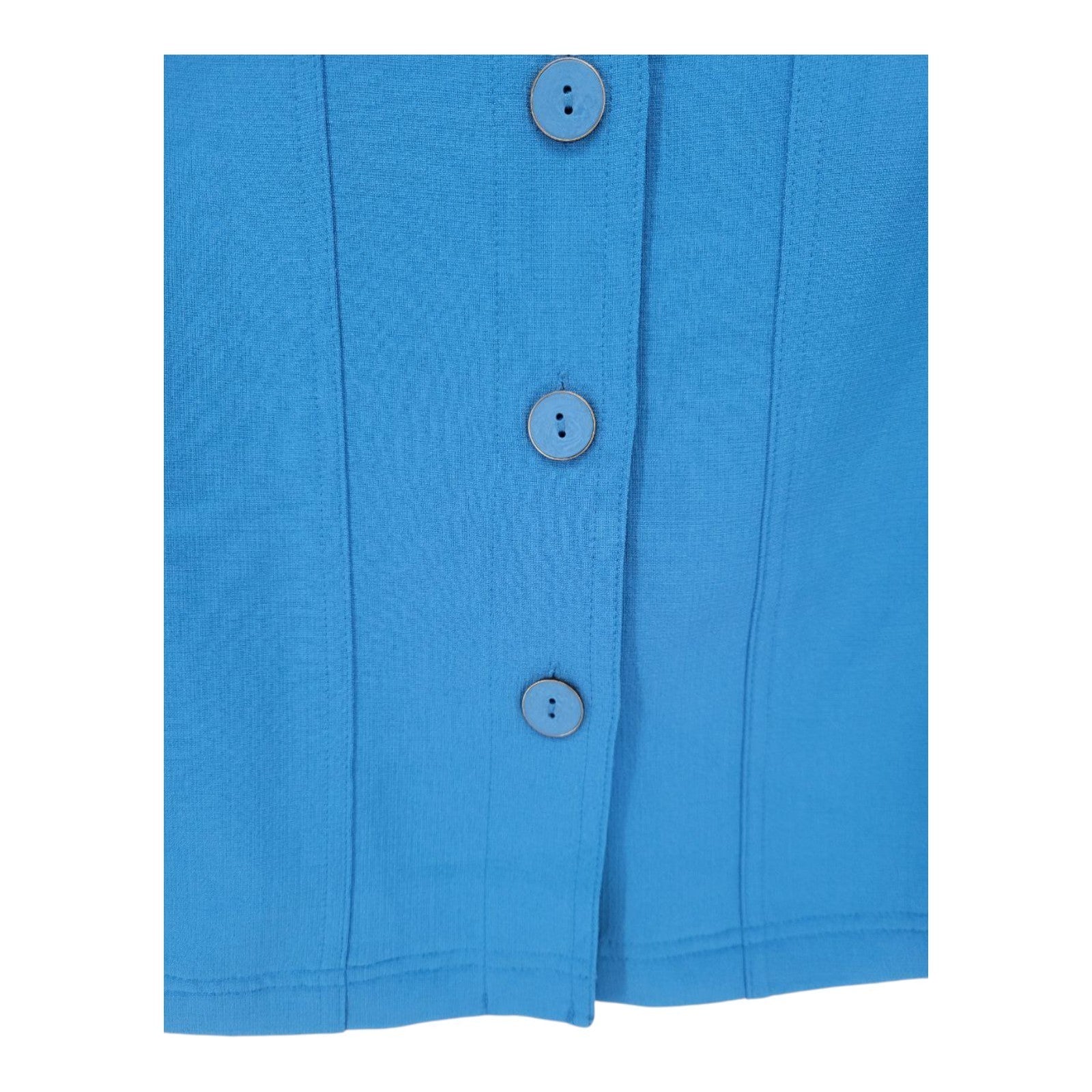 Allison Daley Petite Button Up Blouse Light Steel Blue 3/4 Sleeve Shirt 12P