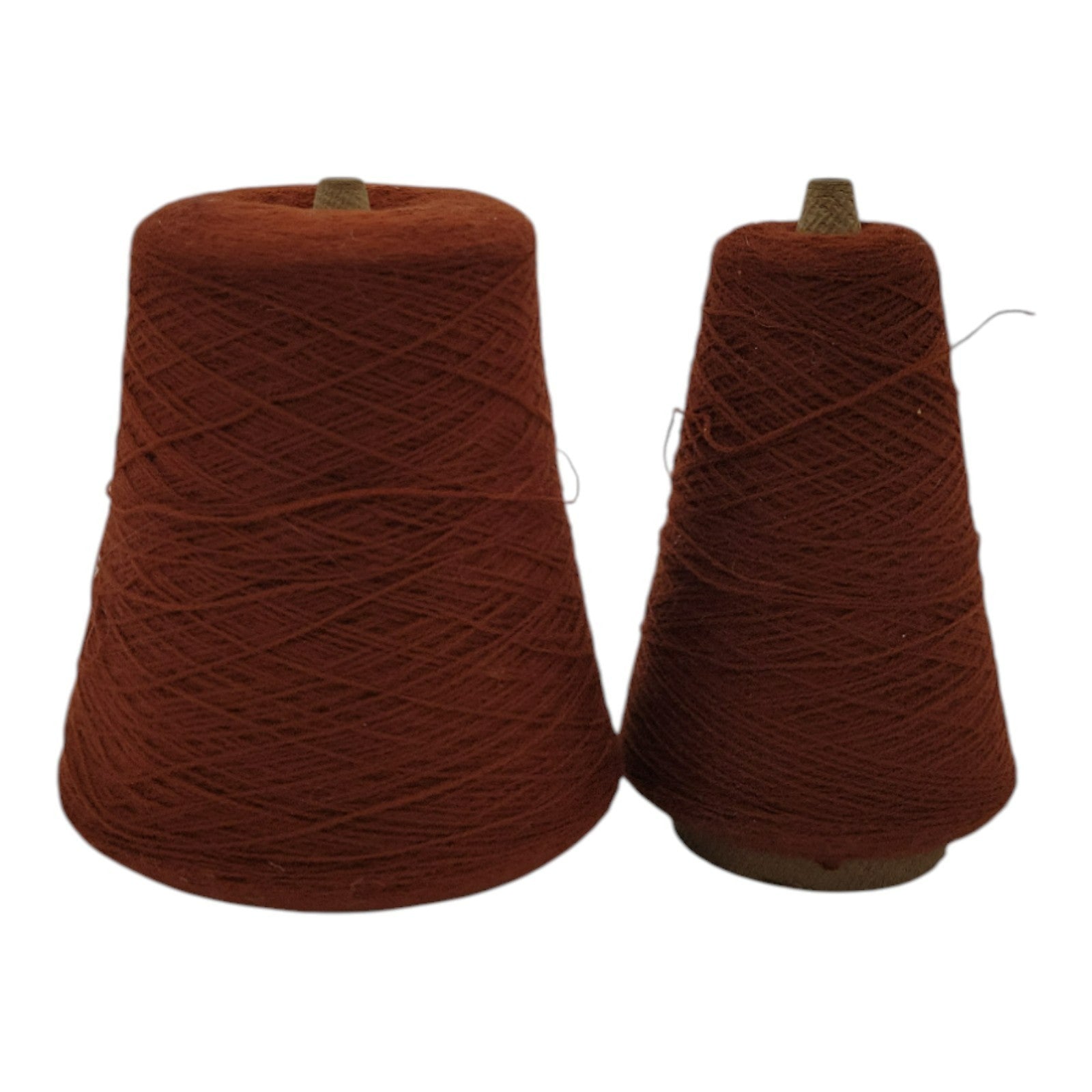 Vintage Exlan 013 Rust M-7257 Yarn Cone 2/24 Lot of 2