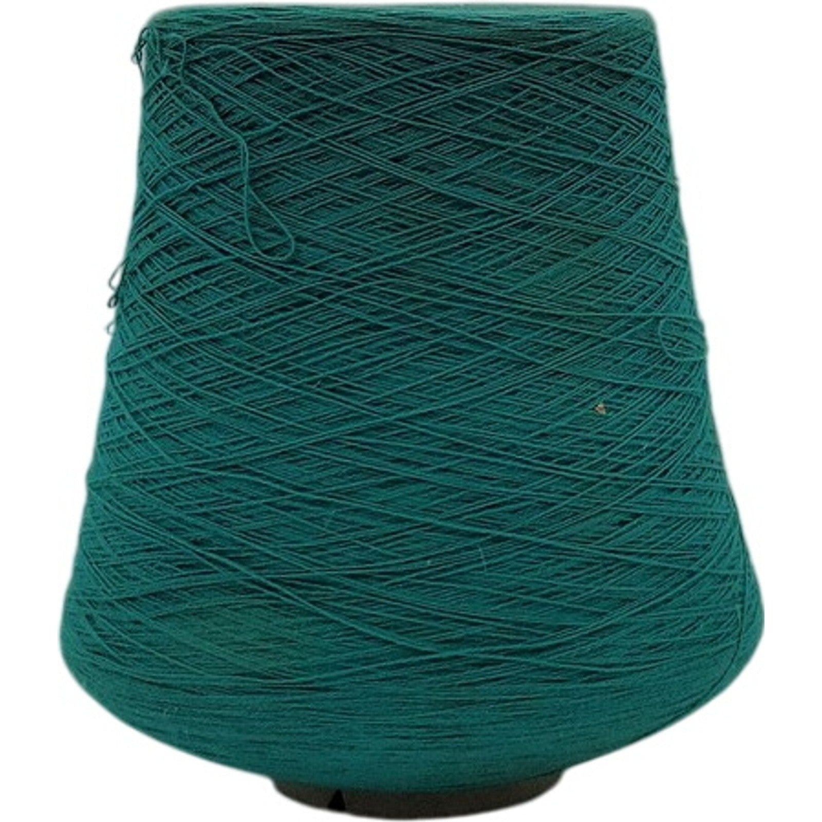 Vintage Teal Green Weaving Knitting Crochet Cone Yarn