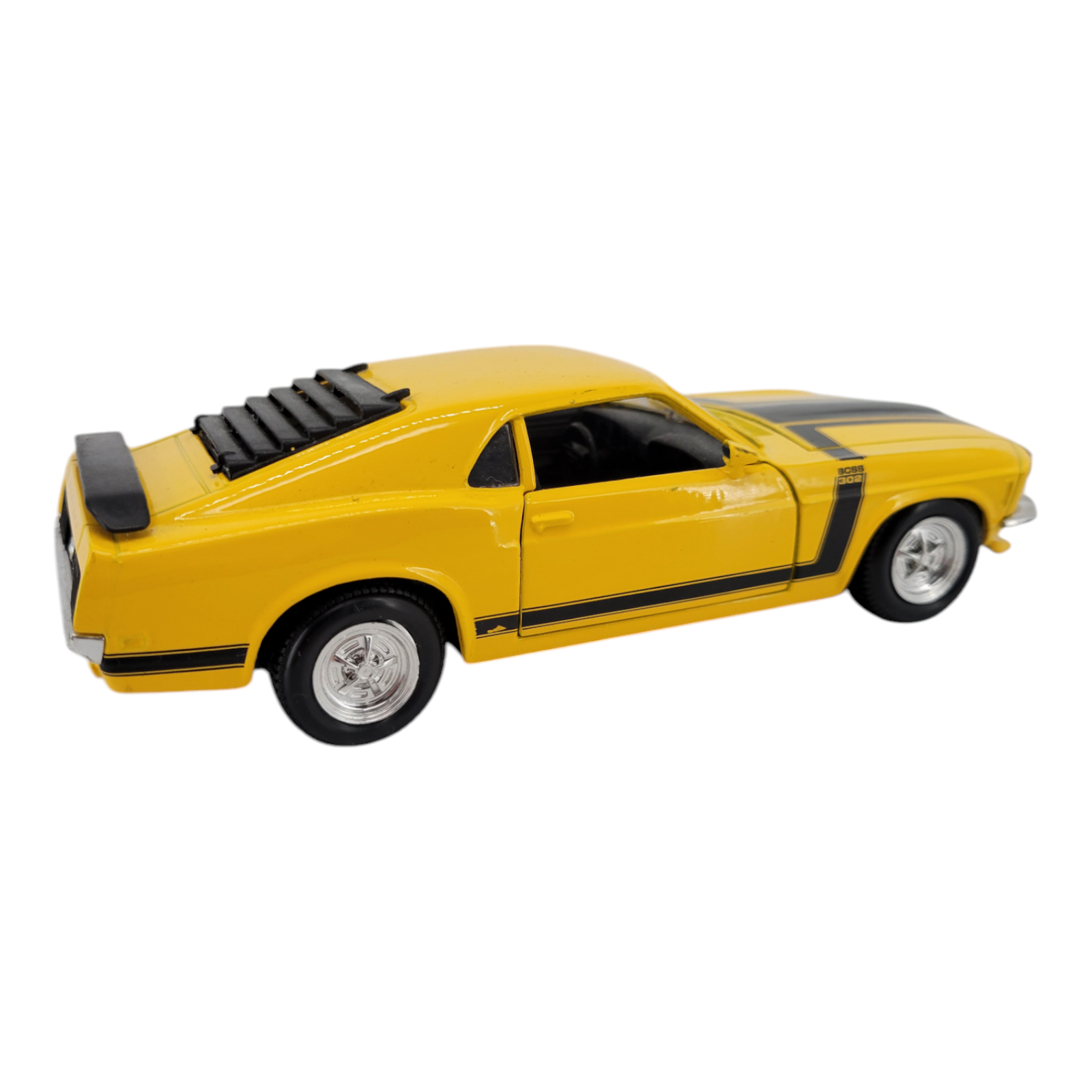 Maisto Diecast 1970 Boss 302 Mustang Yellow 1:24 Scale Model