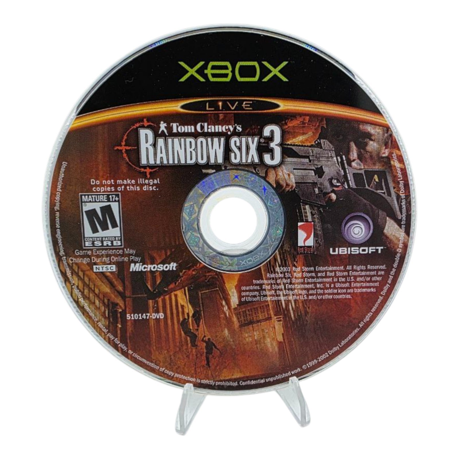 Xbox Tom Clancys Rainbow Six 3 2003 Complete Tested Manual Included