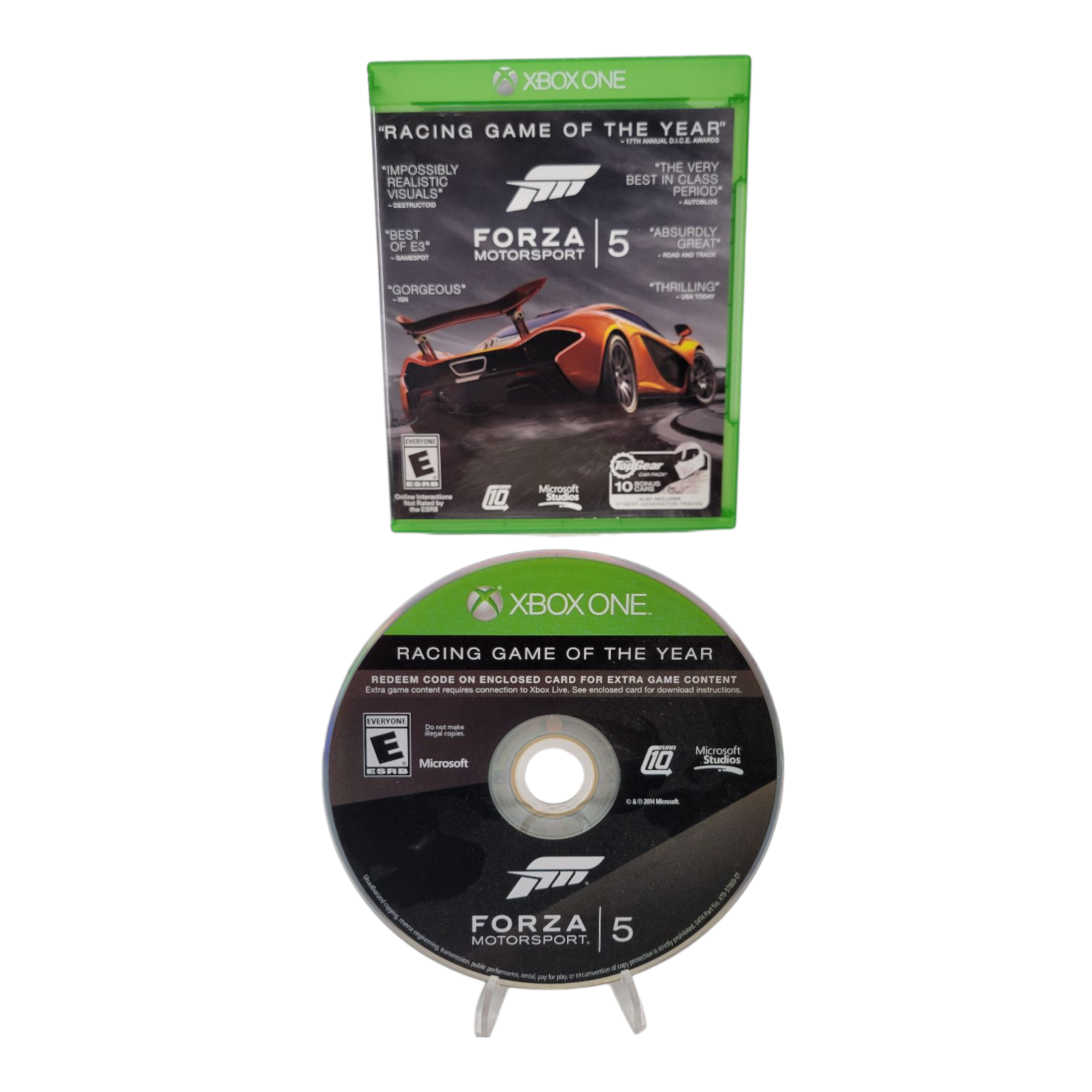 Microsoft Xbox One Game of the Year Forza Motorsport 5 2014 Case and Disc Only