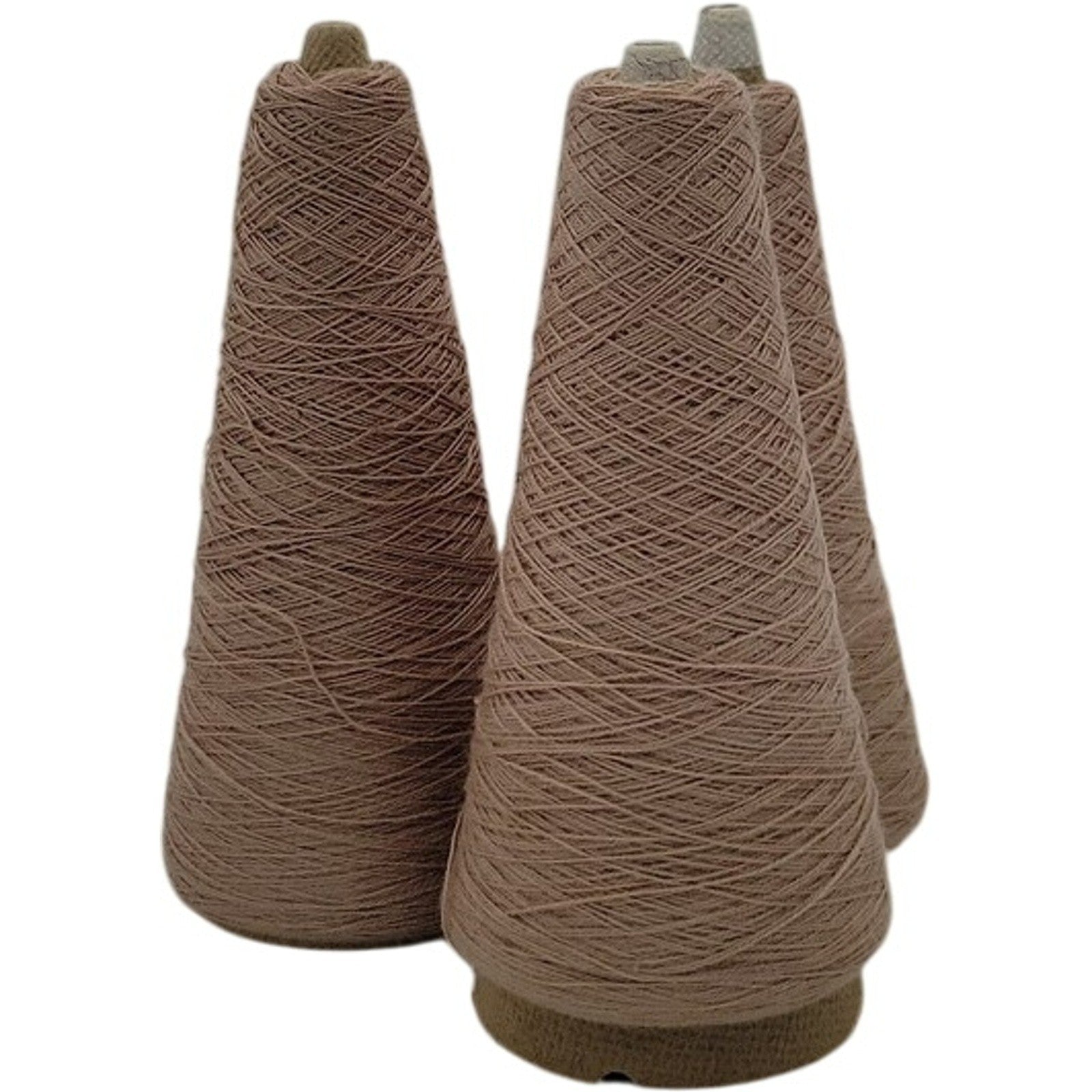 Vintage Pisgah Taupe 13614 Yarn Cone 2/24 Lot of 3