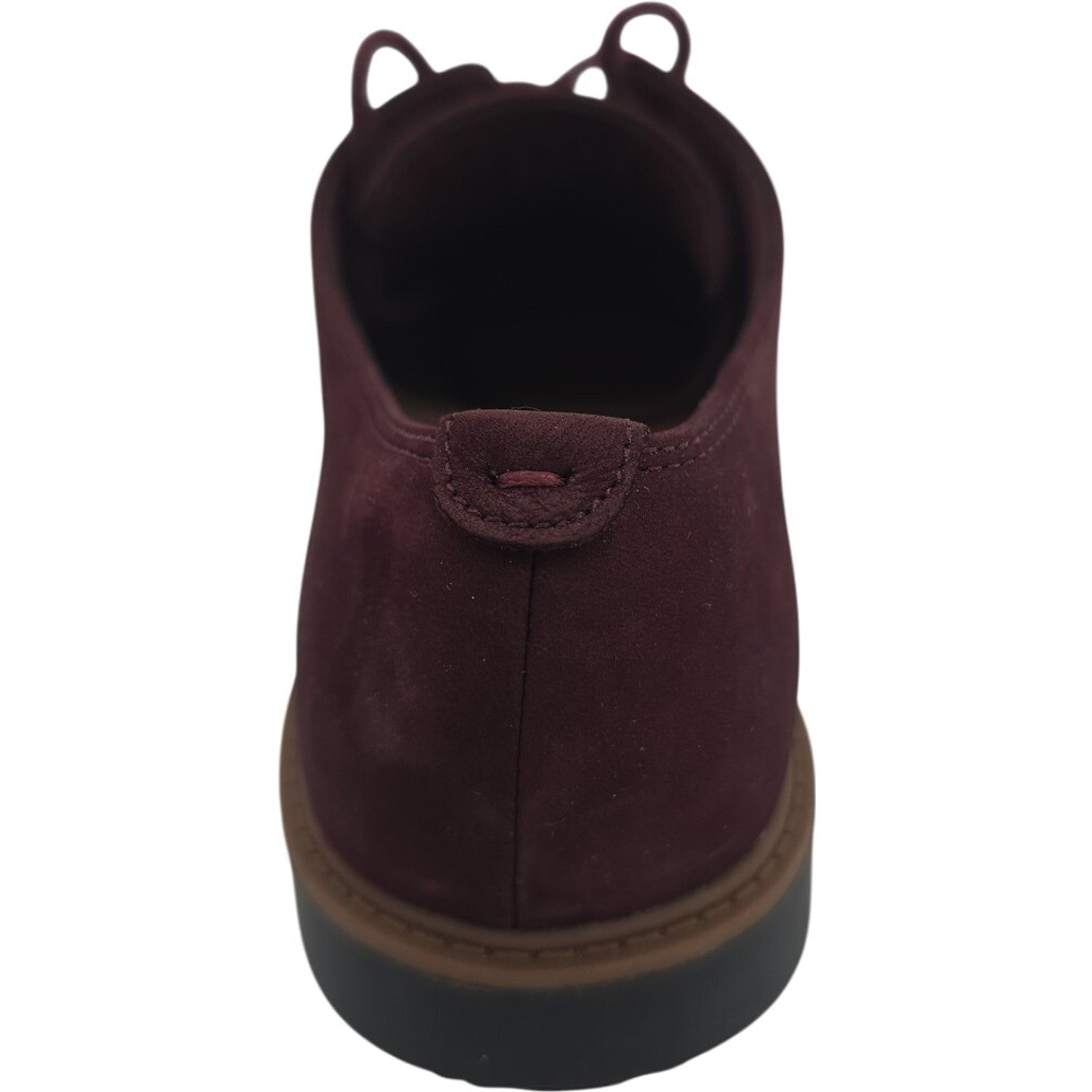 Clarks Collection Women’s Maroon Suede Lace-Up Oxford Shoes Size 8M Cushion Soft