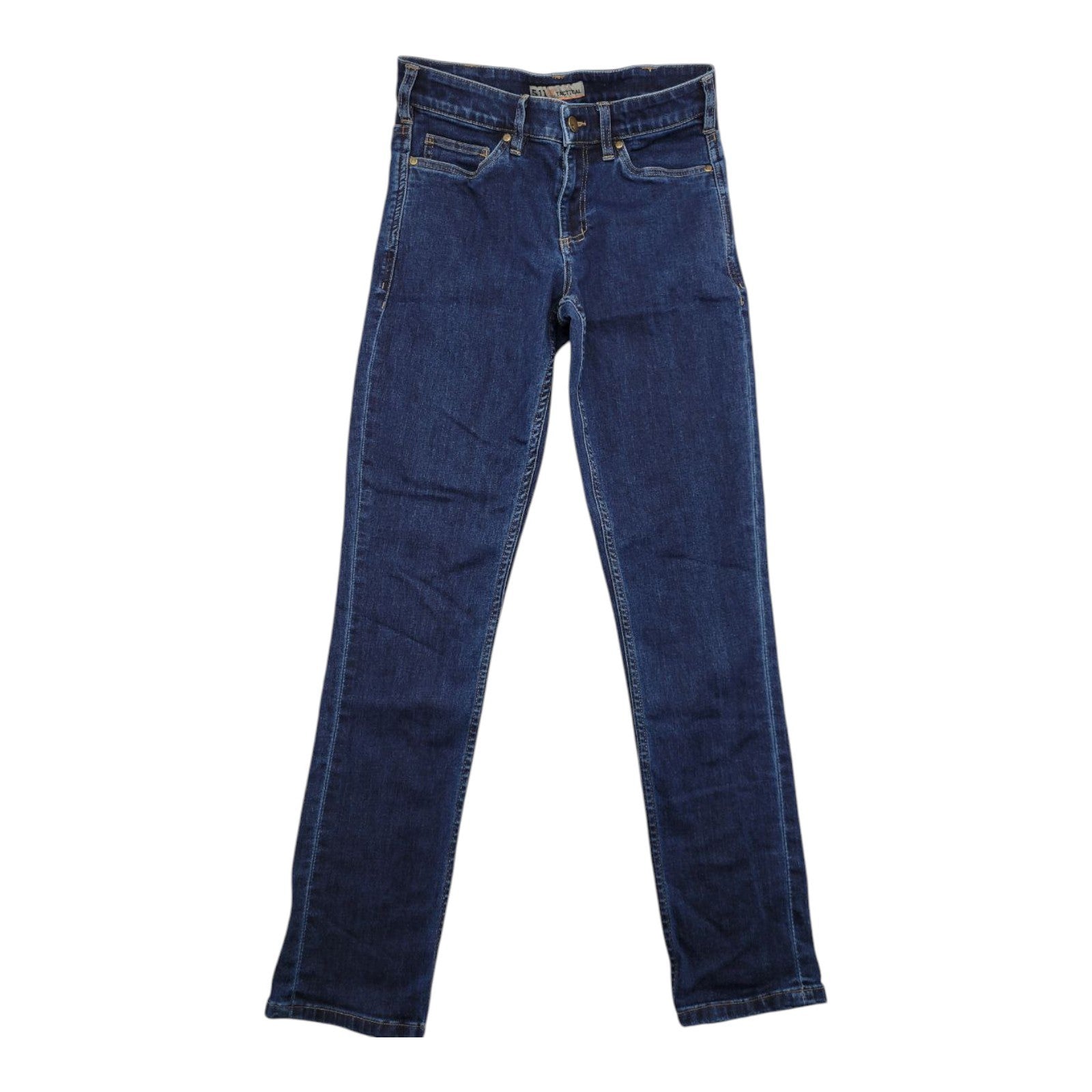 5.11 Tactical Womens Jeans Blue Denim Stretch Mid Rise Size 4 Regular