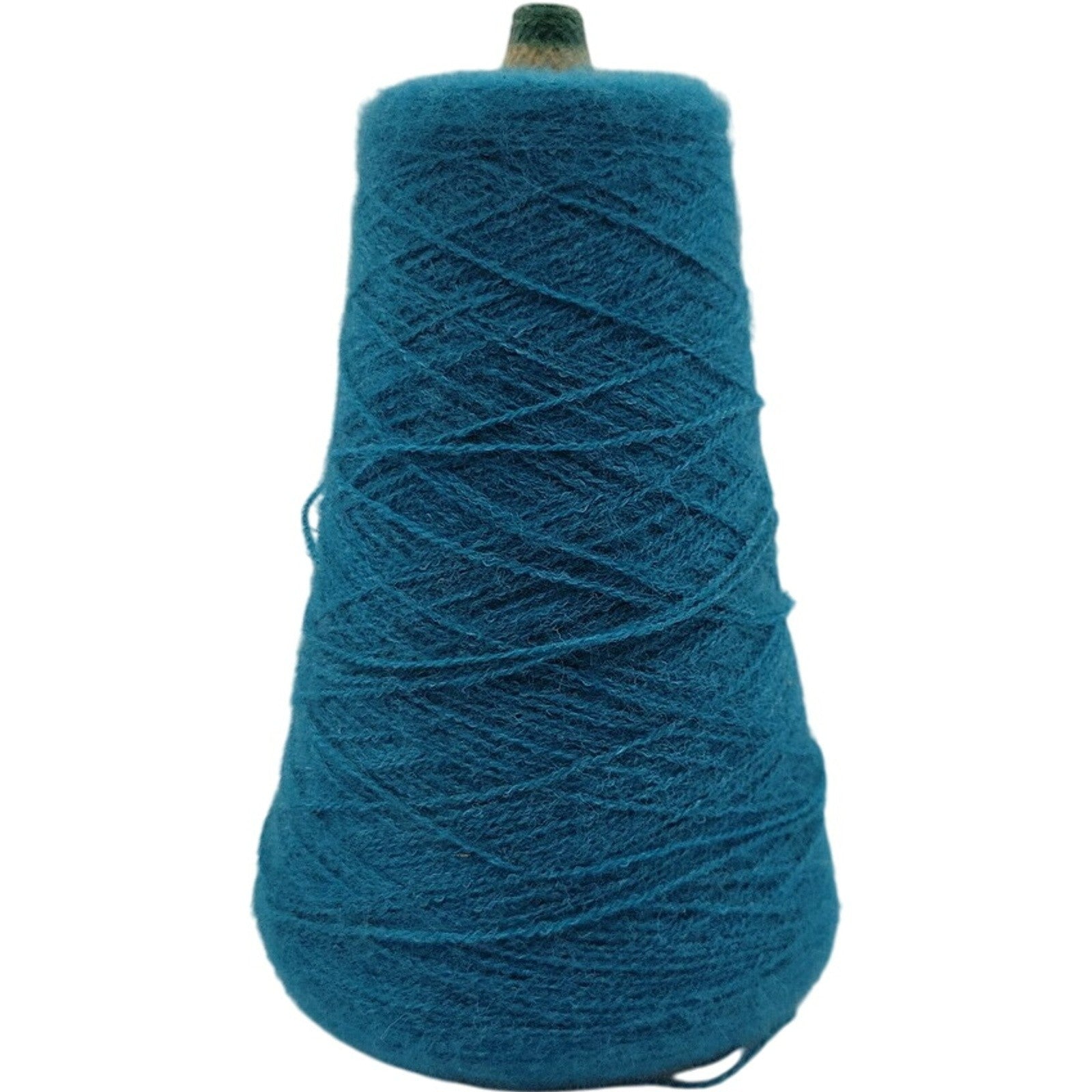 Vintage Templon Teal Blue Heather 2/24 Cone Yarn Weaving Knitting S-76300