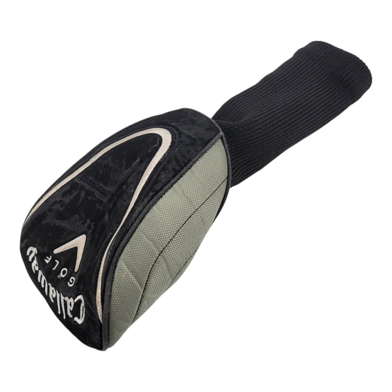 Callaway Golf Black Green Driver Headcover Embroidered Logo Sock Style