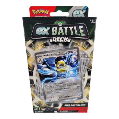 Pokemon TCG ex Battle Deck Melmetal ex 60 Cards Playmat Deck Box Metal Coin