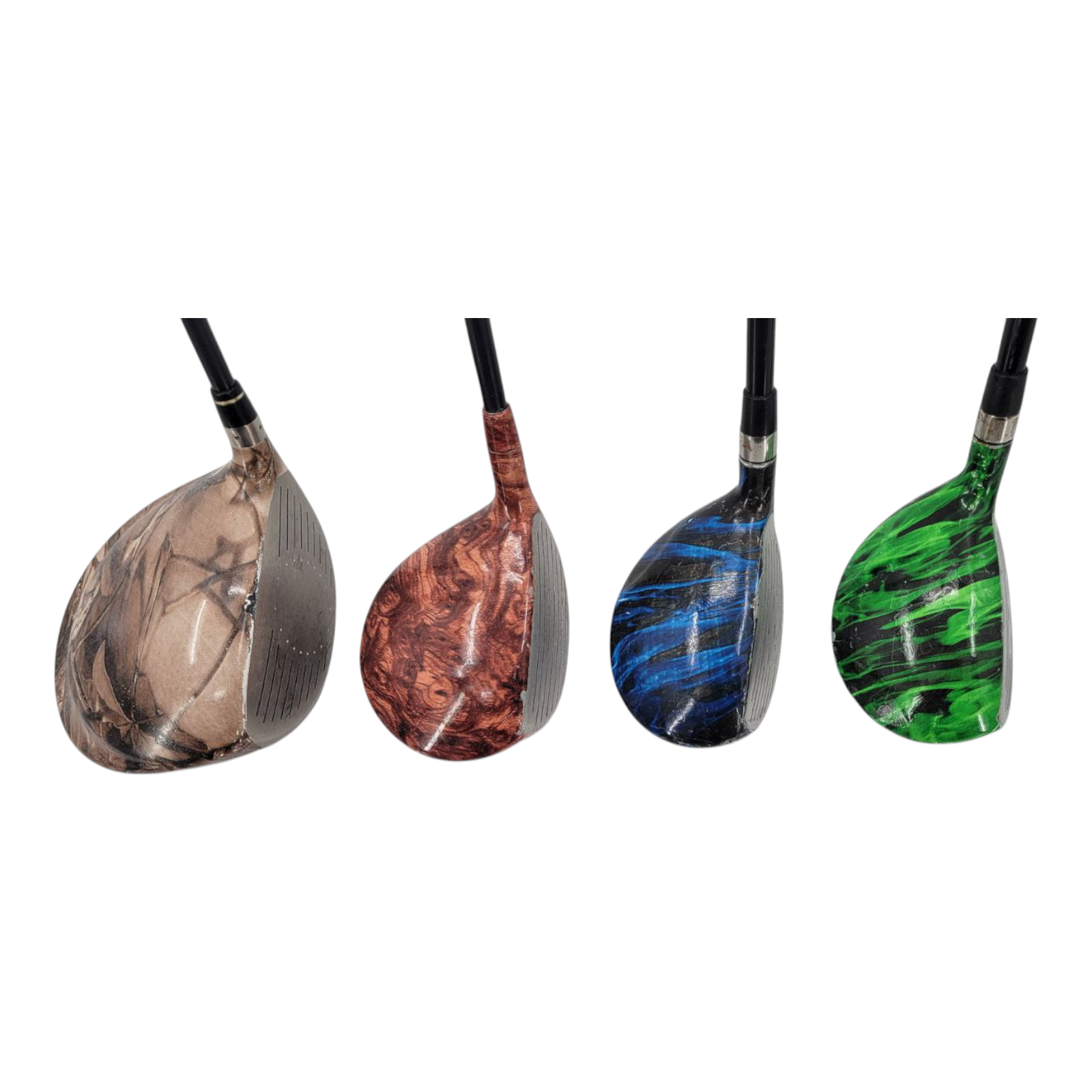 Camouflage Driver 3 Fairway Wood 3 and 4 Hybrid Mens RH Golf Club Bundle