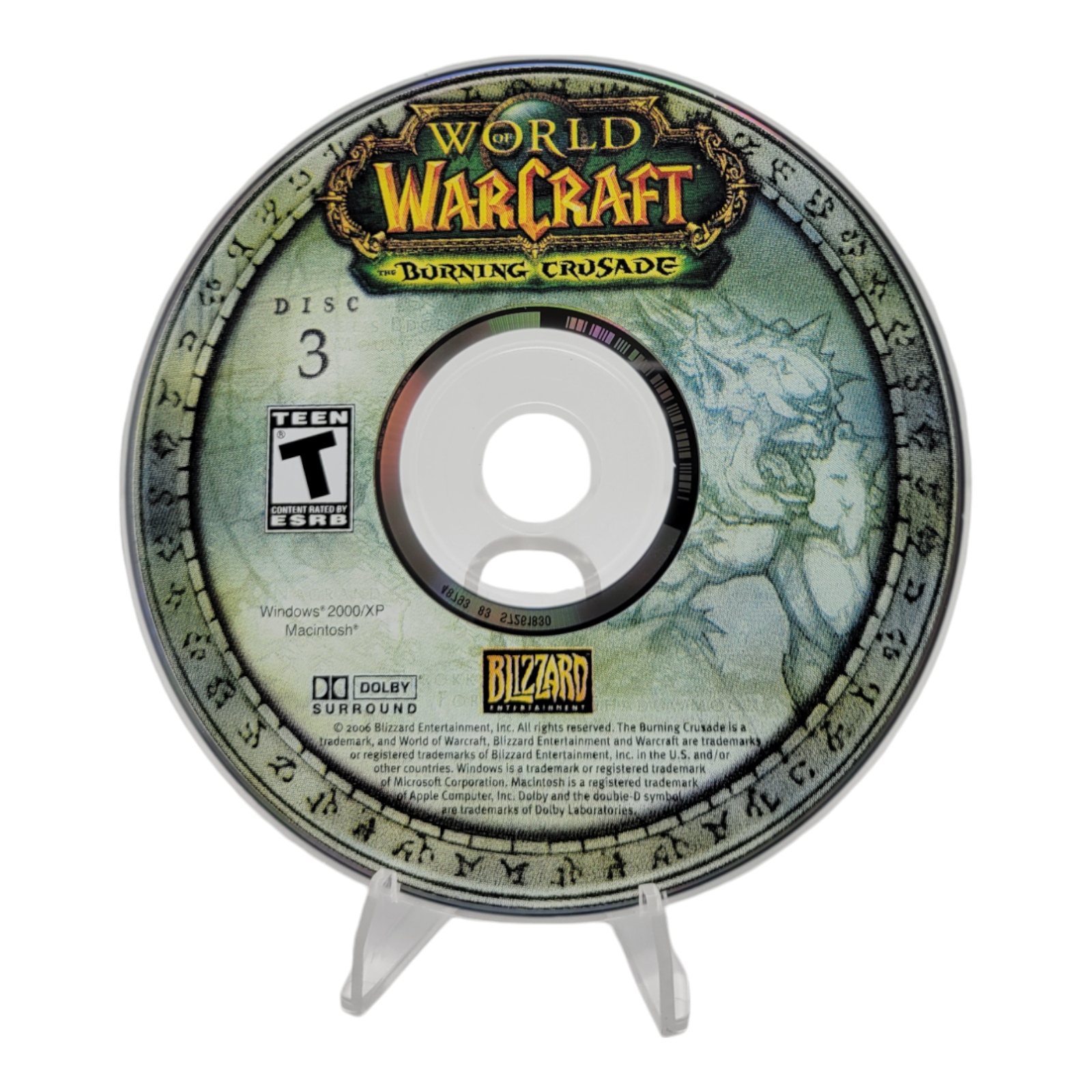 Blizzard 2007 World of Warcraft The Burning Crusade Expansion Set 4 Discs