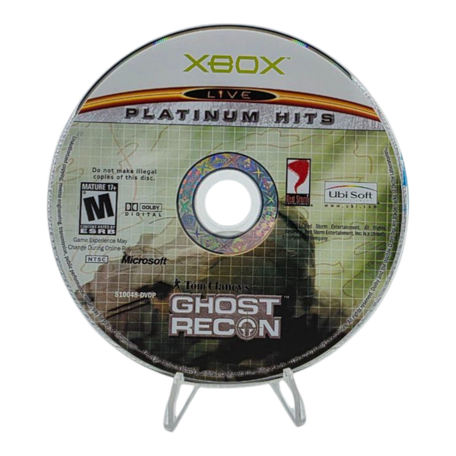 Tom Clancy’s Ghost Recon Xbox Platinum Hits Complete Manual & Disc Included