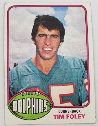 1976 Topps Chewing Gum Football Cards Miami Dolphins