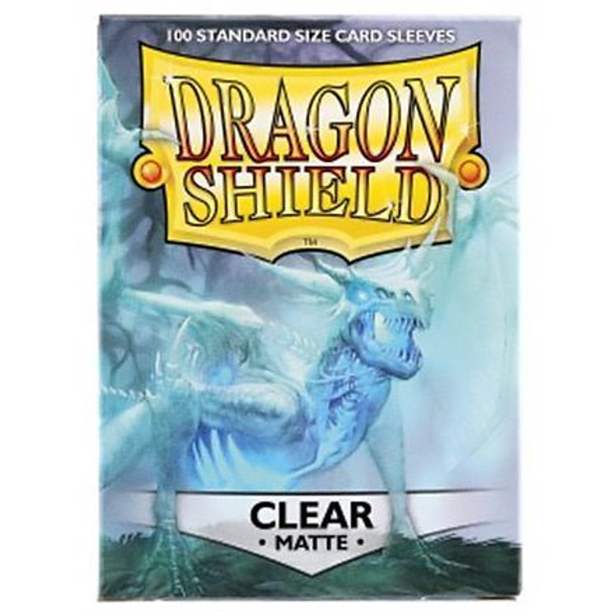 Dragon Shield 100ct Standard Size Matte Clear Sleeves Card Accessories