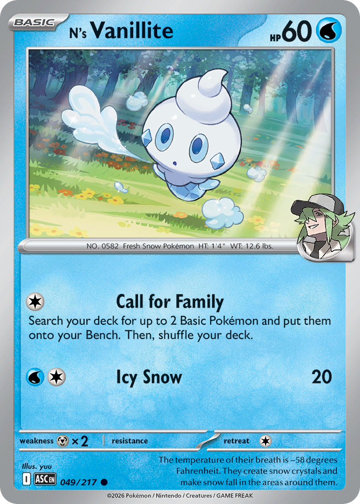 N's Vanillite 49/217 Ascended Heroes