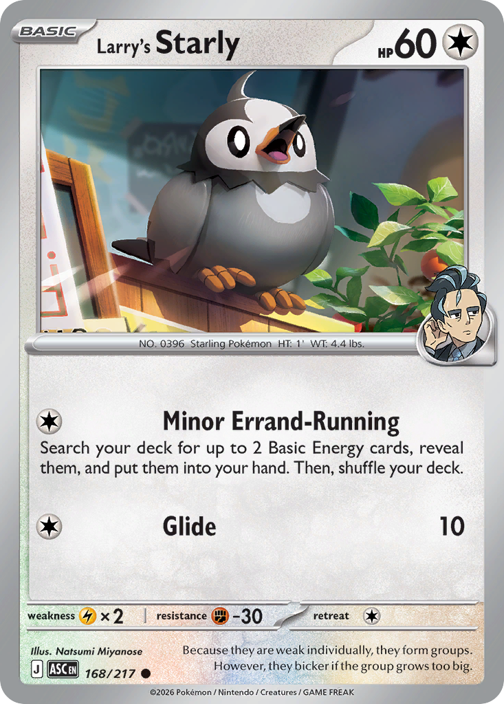 Larry's Starly 168/217 Ascended Heroes
