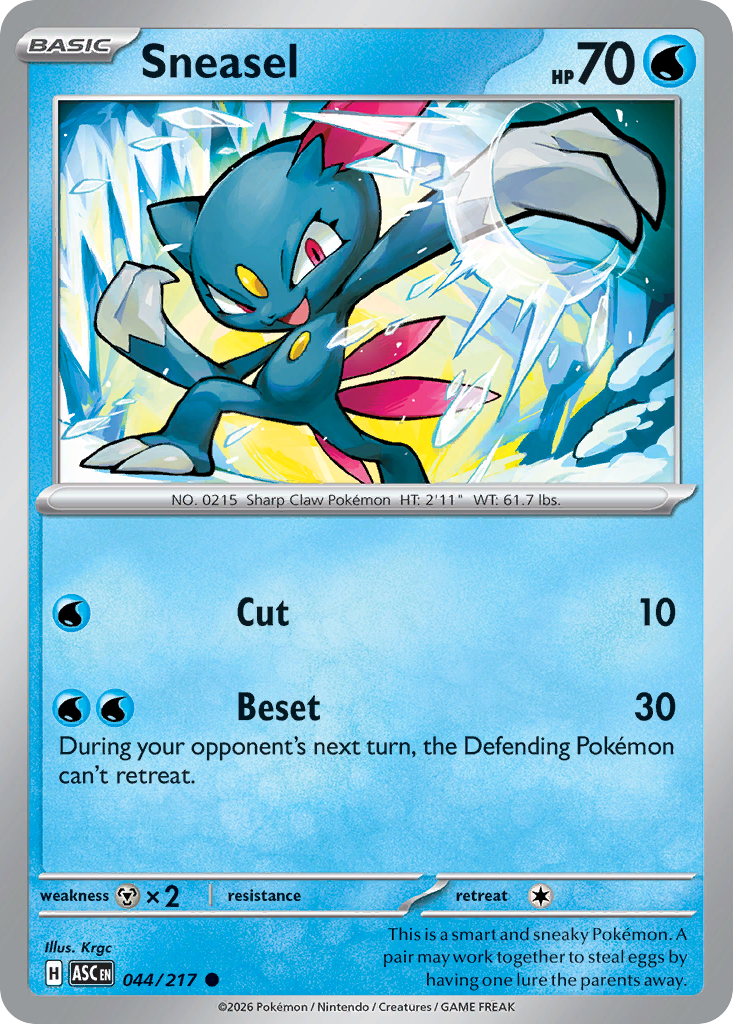 Sneasel 44/217 Ascended Heroes