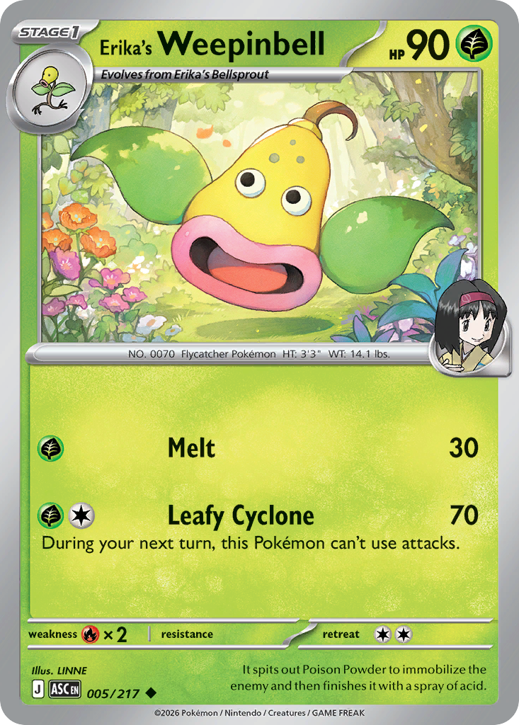 Erika's Weepinbell 5/217 Ascended Heroes