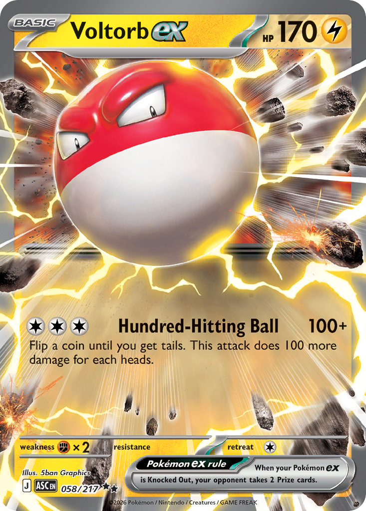 Voltorb ex 58/217 Ascended Heroes