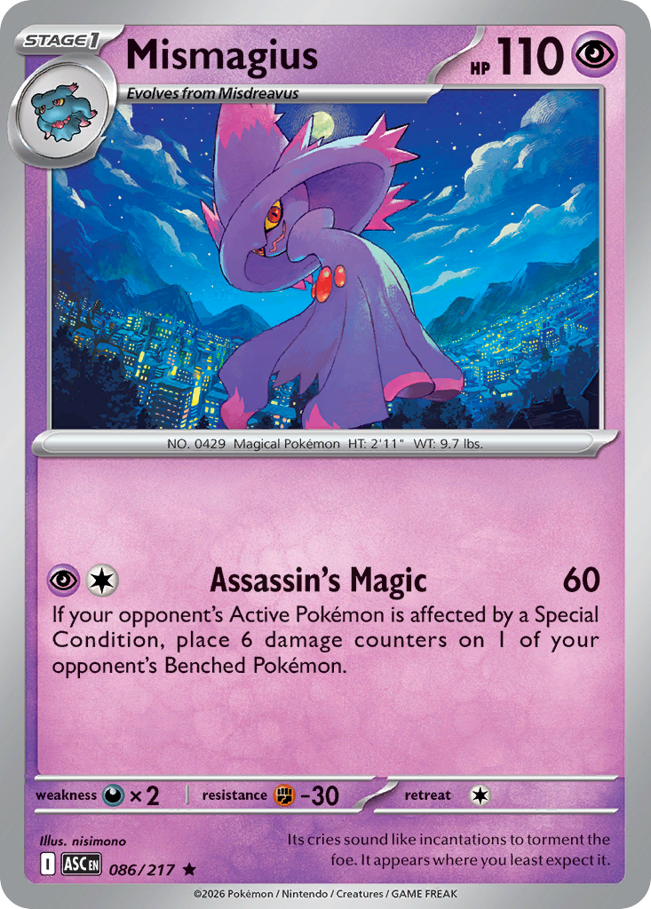 Mismagius 86/217 Ascended Heroes