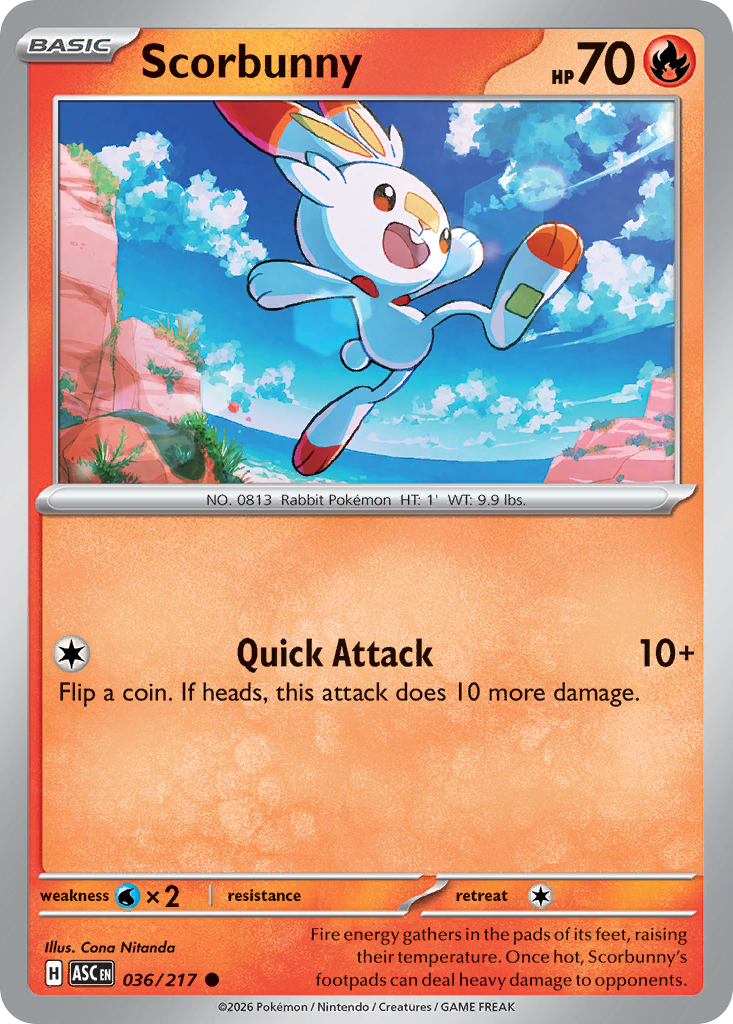 Scorbunny 36/217 Ascended Heroes