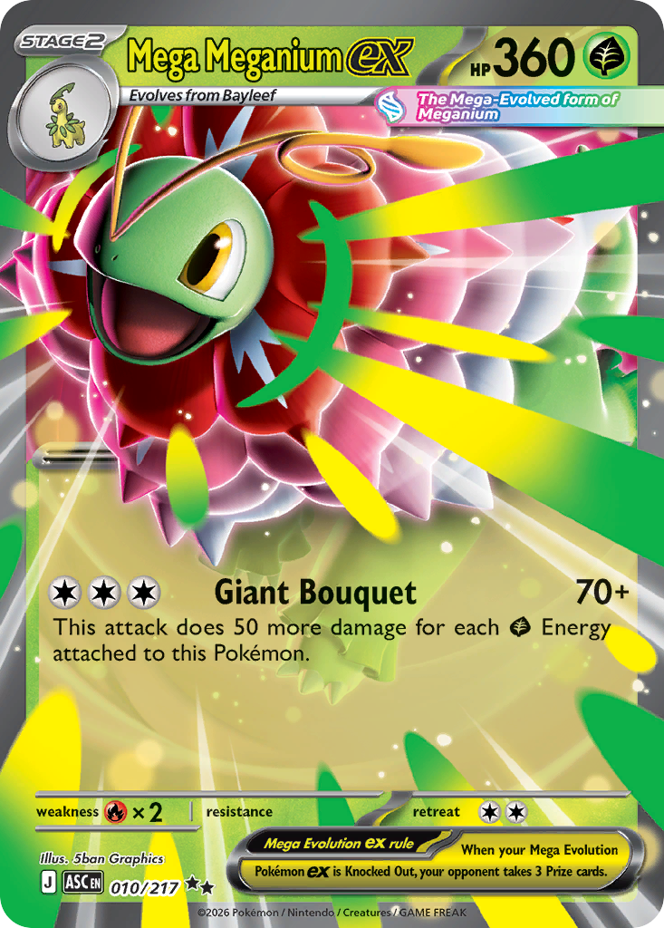 Mega Meganium ex 10/217 Ascended Heroes
