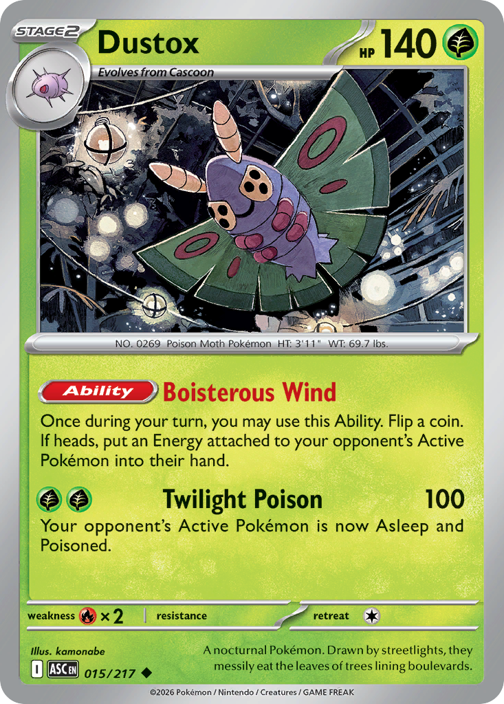 Dustox 15/217 Ascended Heroes